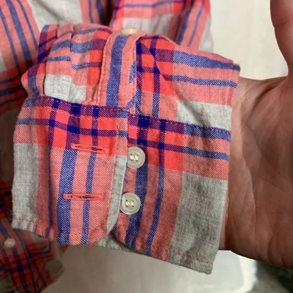 J Crew Boy Fit Plaid Flannel Shirt - Picture 5 of 7